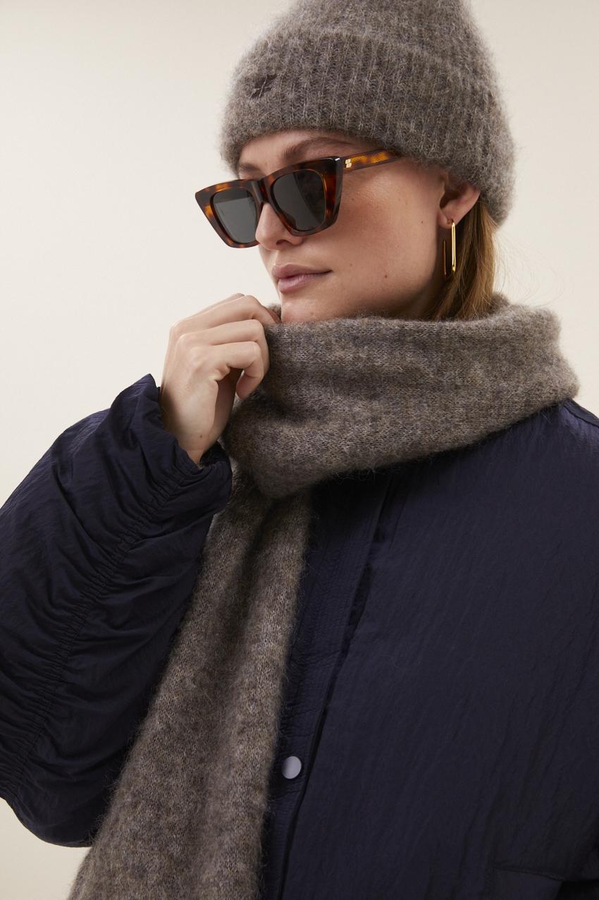 By-Bar Leah Norton Scarf Dark Biscuit unisex Schal beige